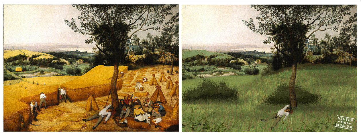 Classic paintings and film stills given wheat-free makeovers in 'Gluten Free Museum' project